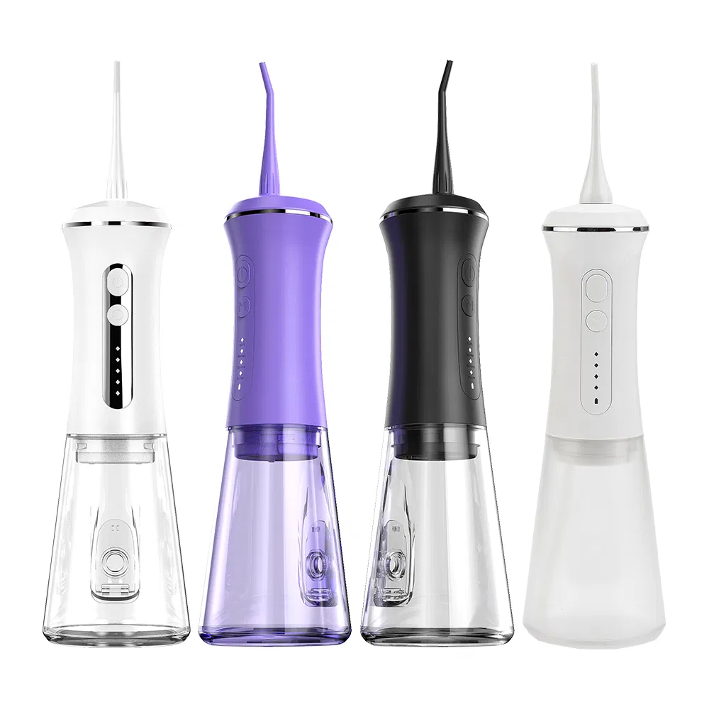 New 4 Modes 350ml Big Water Tank Household Long Working Time Rechargeable Waterproof Ipx7 Oral Irrigator Water Dental Flosser