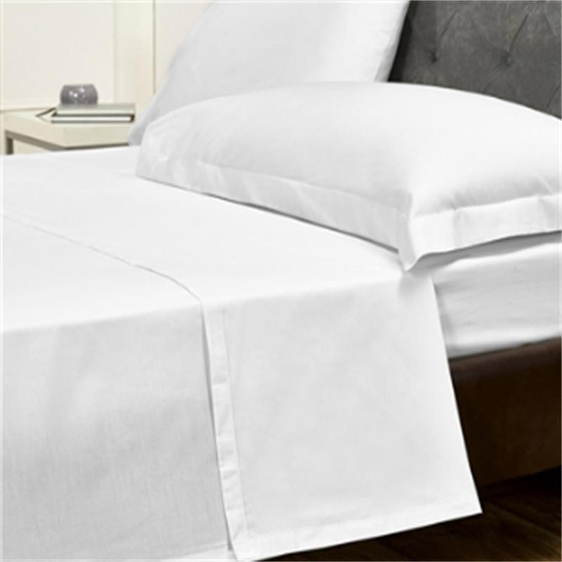 Queen Sheet Set White - Luxury Hotel 4-Piece Embroidered Bed Sheet Set