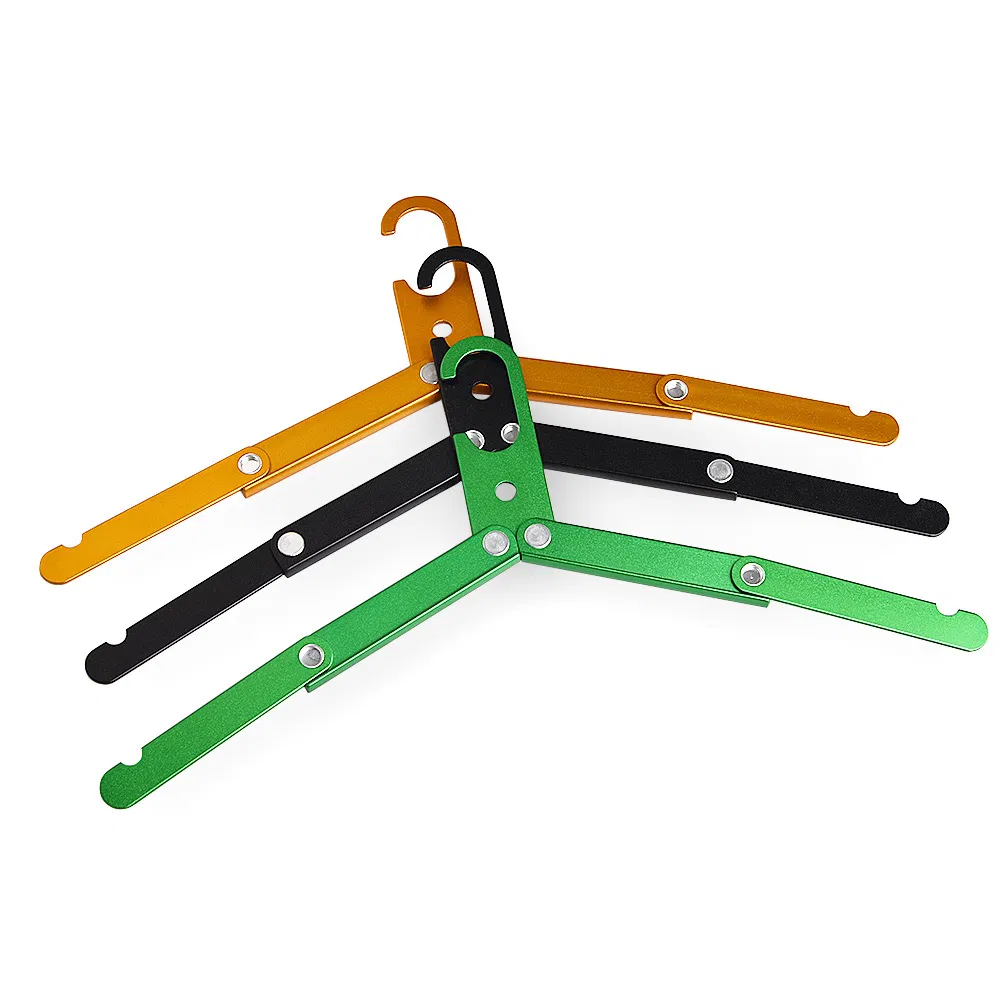 Portable Folding Aluminum Camping Hangers and Racks for Clothes Storage Wyz16048