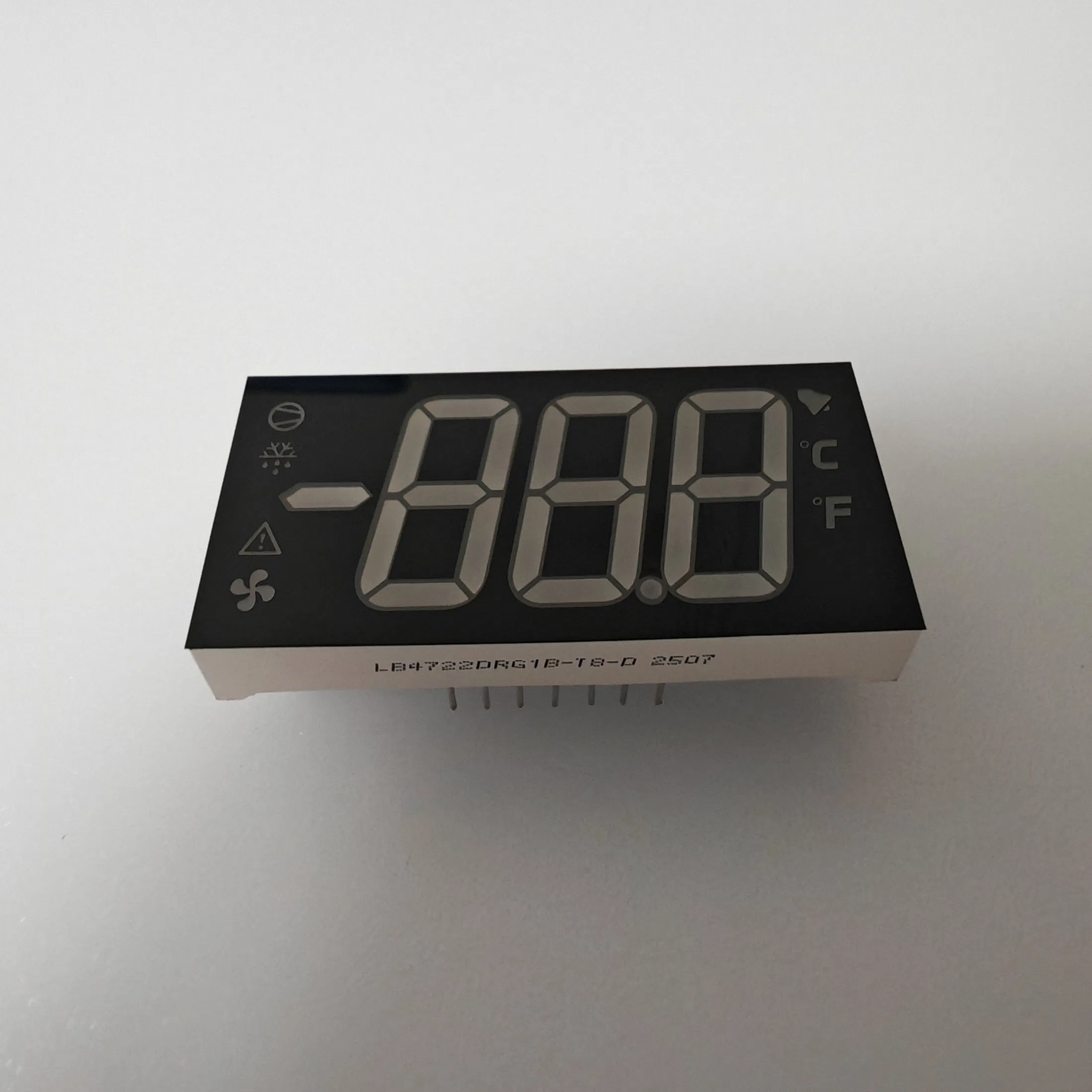 Ultra Bright Red/Pure Green Custom 7 Segment LED Display for Refrigeration Systems
