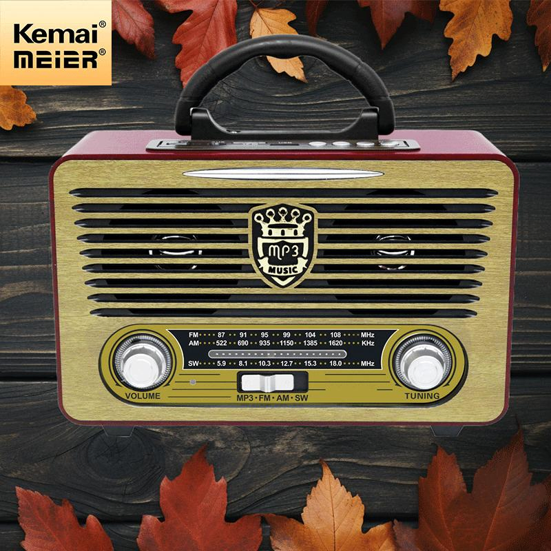 Vintage Style Classic FM Portable Radio Digital Screen Home Kitchen Radio