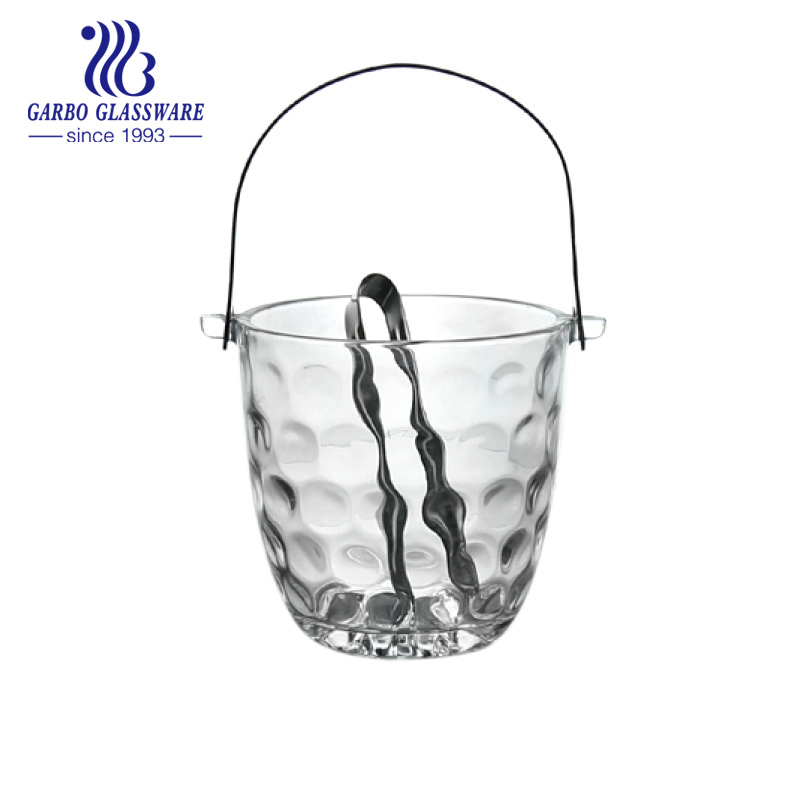 Old-Fashioned Vintage Engraving Beer Wine Cooler Barware Glass Ice Bucket