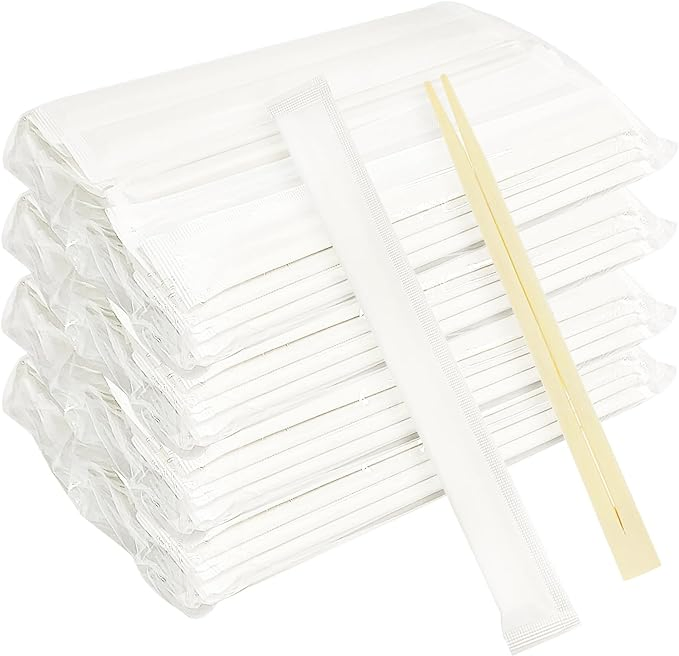 Disposable Chopsticks Natural Bamboo Wooden Utensils Cooking Chopstick Sturdy Smooth Finish