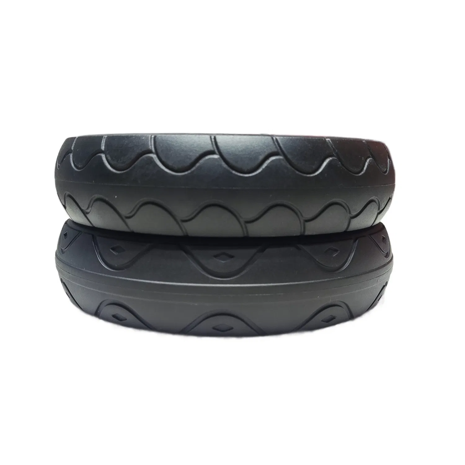 Factory Customized Durable Industrial PU Roller Wheel Solid Wheels Parts