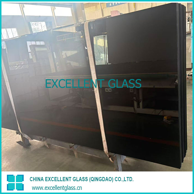 Black Painted Glass/White Painted Glass/Customized Size Glass