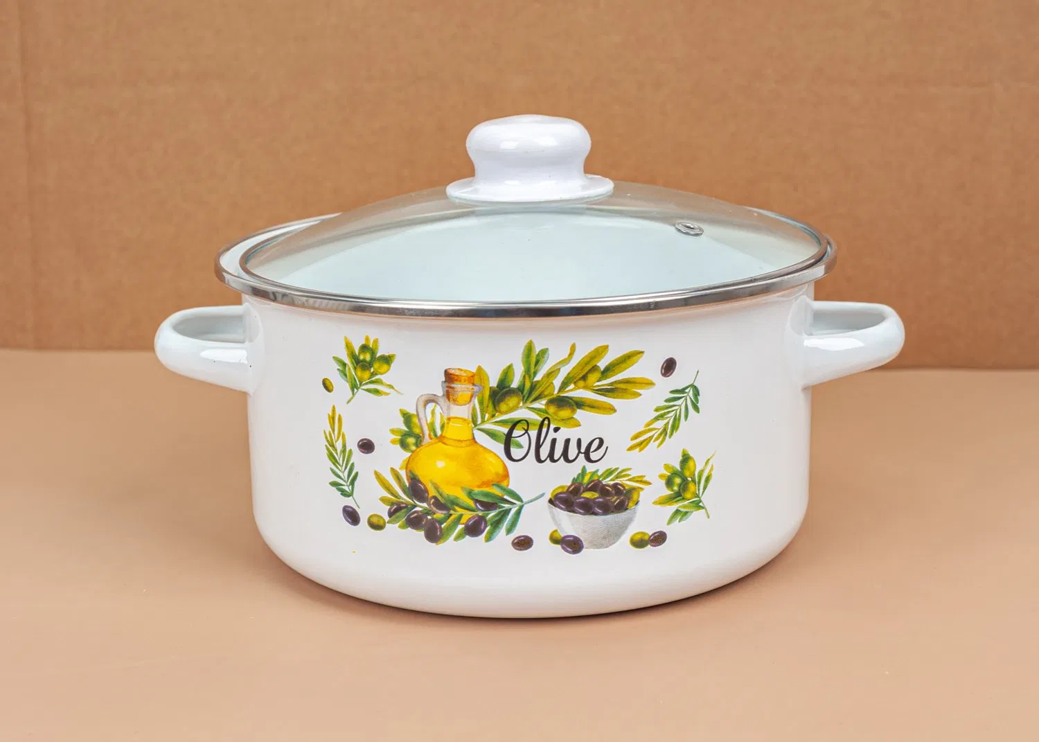 Straight Form Cooking Pot/Soup Pot/Enamel Casserole