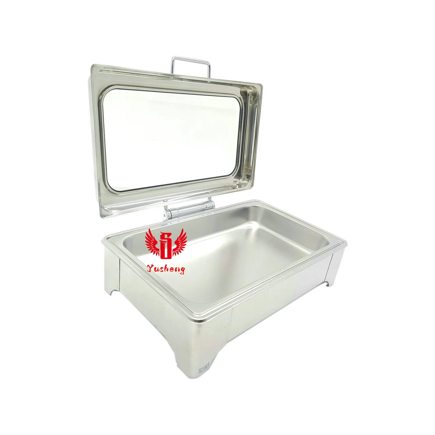 Catering Stainless Steel Short Stand Hydraulic Rectangle Chafing Buffet Dish