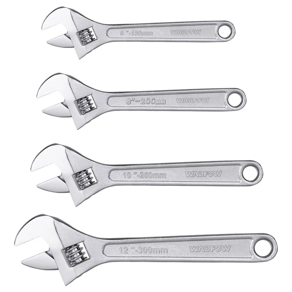 Factory Price Hand Tool Spanner in Multiple Size Bright Chrome Adjustable Wrench
