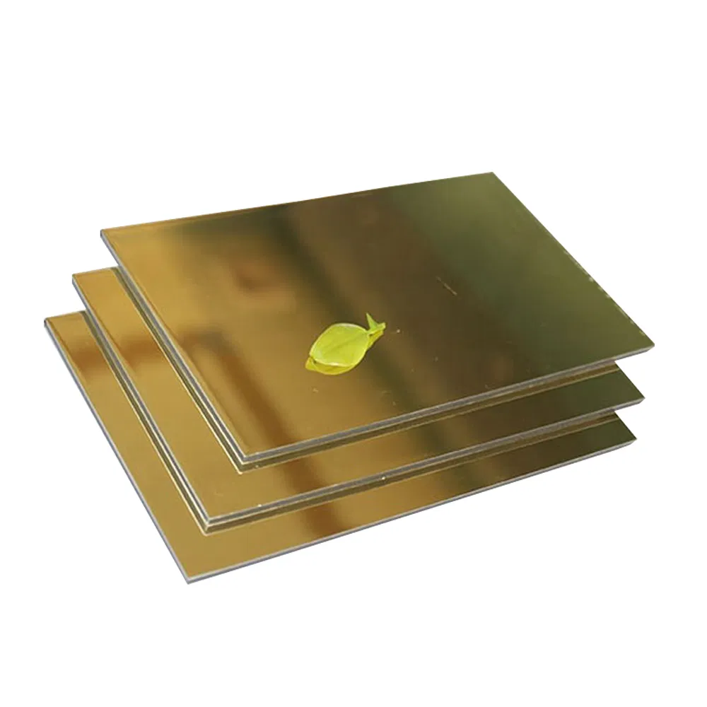 Lightweight ACP Wall Cladding Sheets Mirror Reflective Aluminium Composite Panel for Signage
