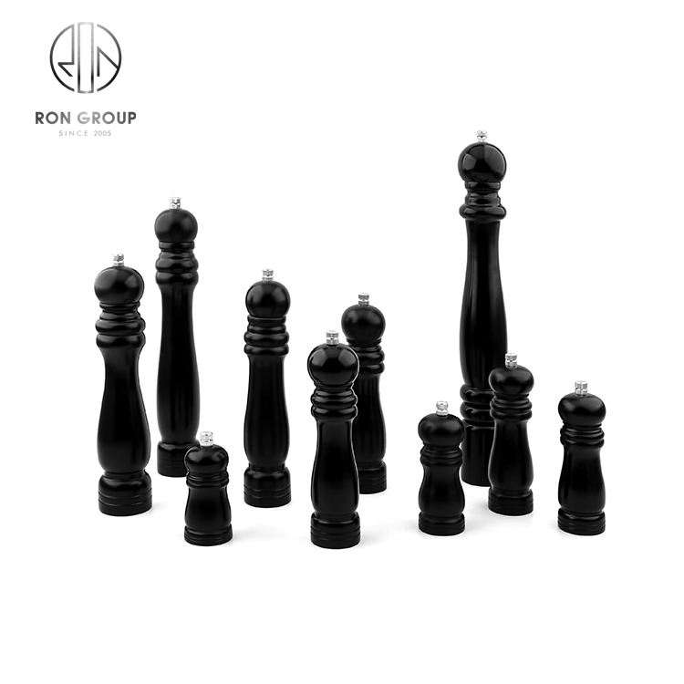 High Quality Spice Shakers Wooden Salt Capacity Wooden Salt and Pepper Grinder