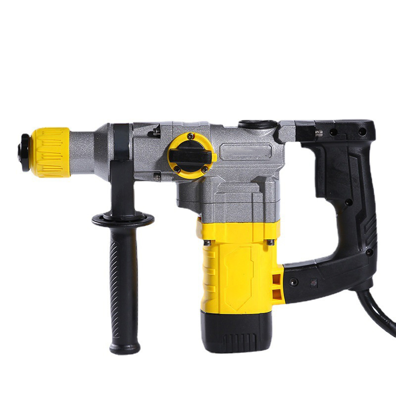 1-1/4 Inch SDS-Plus Heavy Duty Rotary Demolition Hammer Drill with Vibration Control, Safety Clutch 3 Functions with Drill Bits