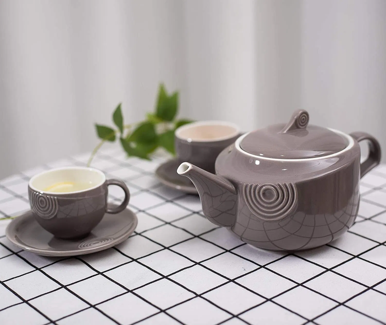 Chinese Traditional Style Custom Handle Ceramic Teapot