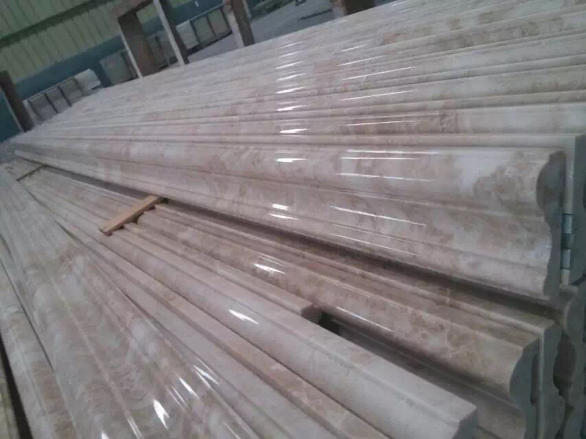 Natural Classic Cream Marble Moulding for Interior Wall Door Decoration