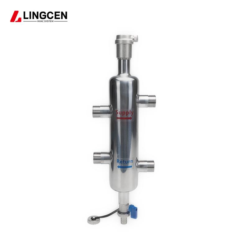 Radiant Stainless Steel Under Floor Heating Water Pressure Hydraulic Separator Coupling Tank