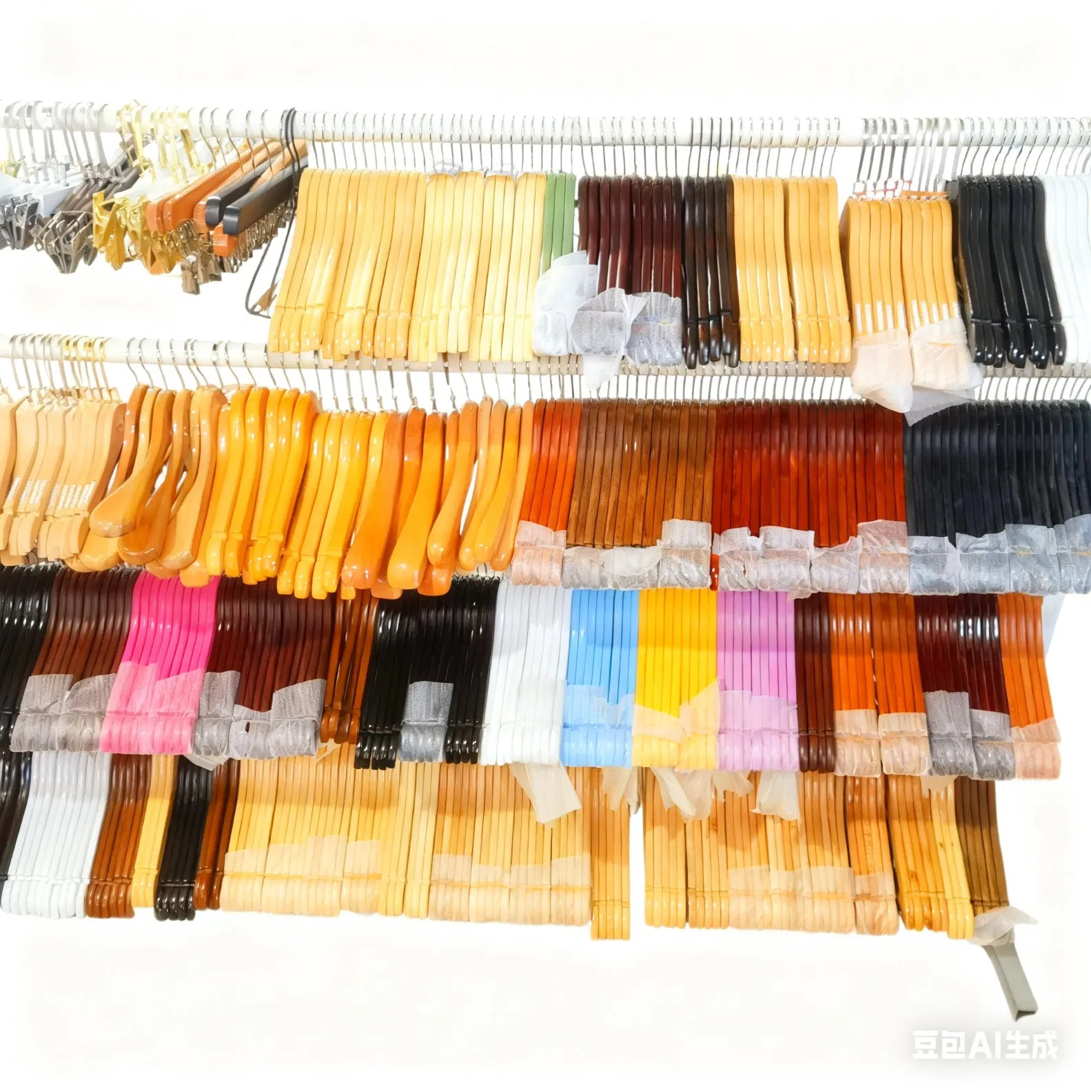 Деревянные вешалки для одежды с антискользящей перекладиной