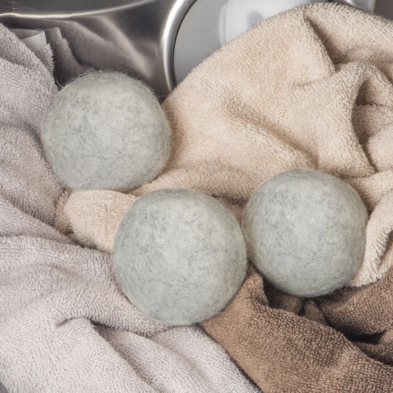 100% New Zealand Handy Laundry Organic Wool Dryer Felt Balls