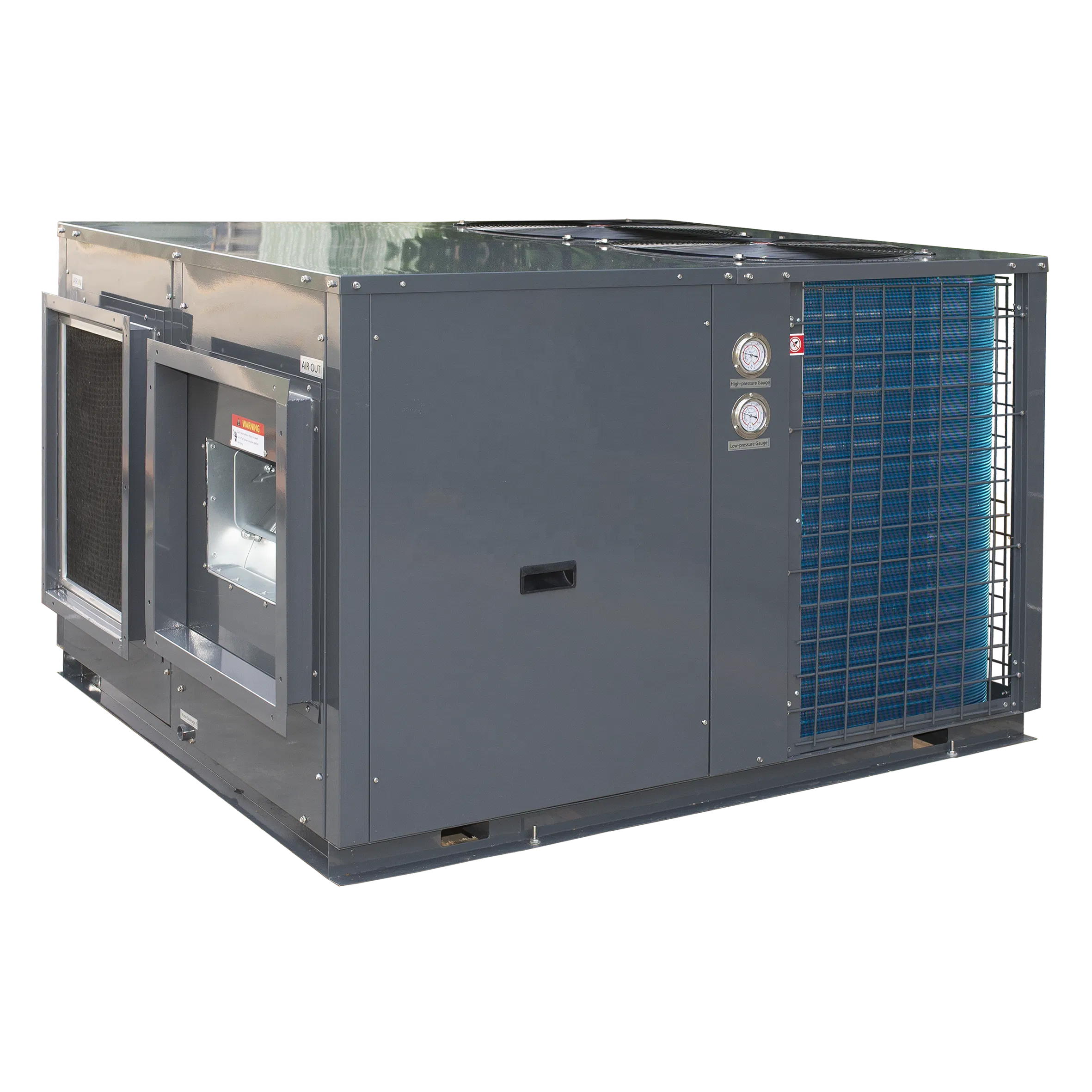 Factory Supply Growlink R454b 36kw Industrial Heating Chiller Dehumidifying Commercial Roof DC Inverter Air to Air Conditioner Heater Cooler Thermal Pump -15dg