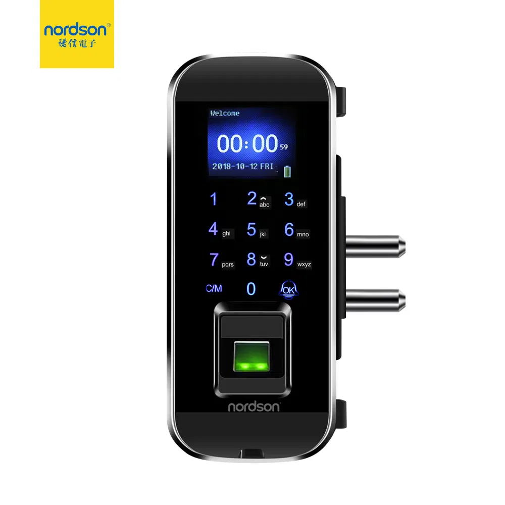 Simple to Operate Large Capacity Center Wireless Glass Biometric Fingerprint Safe Elevator Access Control Door Lock Handle System