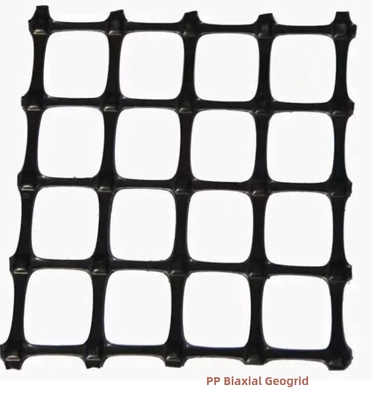 PP Biaxial Geogrid Geotextile Grid PE Geogrid Plastic Biaxial Geogrids