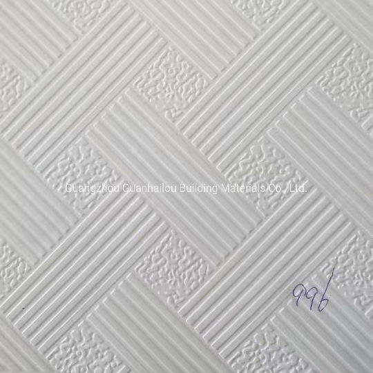 7.5mm Inorganic Silicon Crystal Sound Insulation Gypsum Ceiling Tile