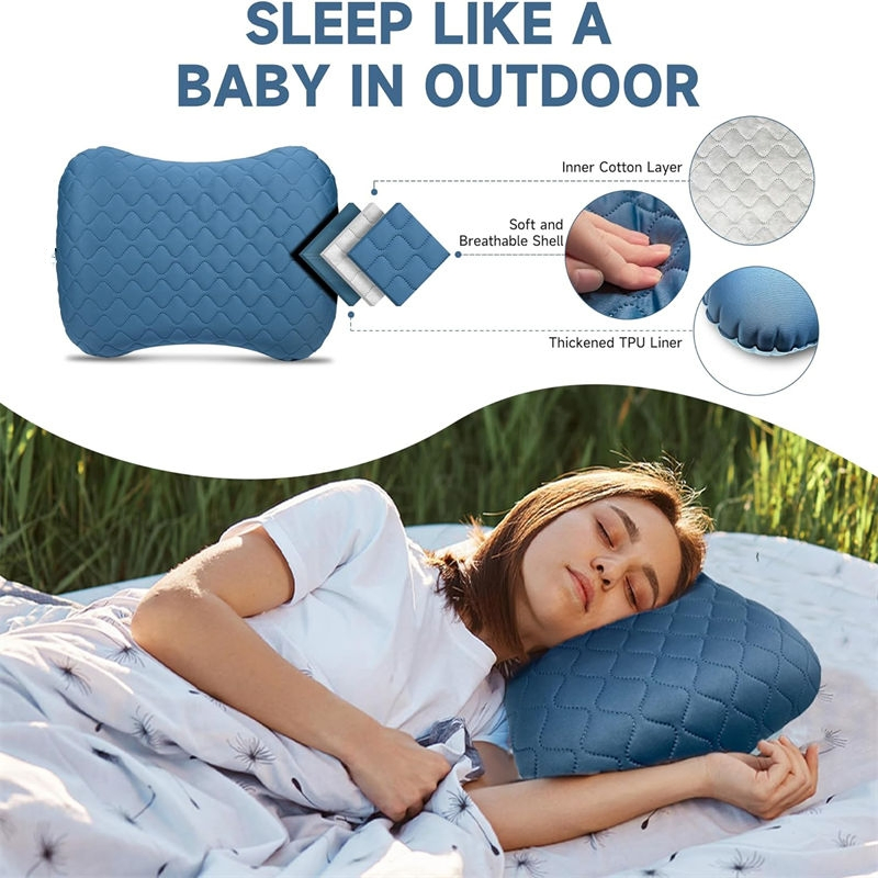 Emergency Response High Quality Inflatable Pillow Neck Support Lightweight Portable Ergonomic Affordable Prices Small Backpacking Inflatable Pillow