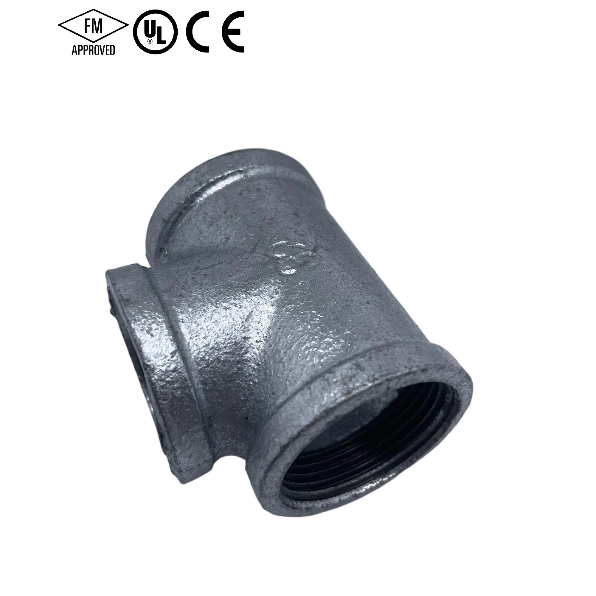 High-Quality Casting Iron Hot DIP Galvanized Malleable Iron Tee Pipe Fitting