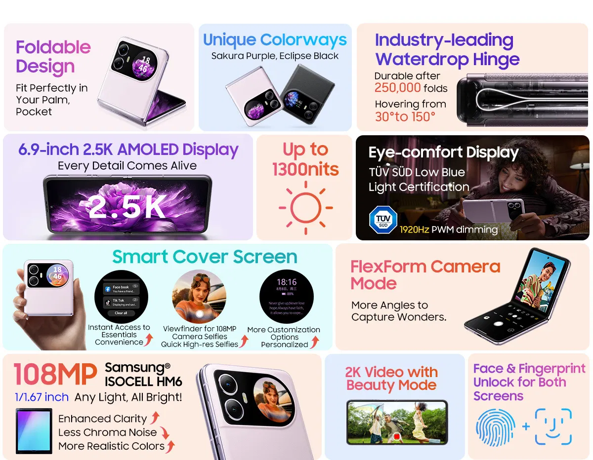 Смартфон Blackview Hero 10 12/256GB, раскладушка