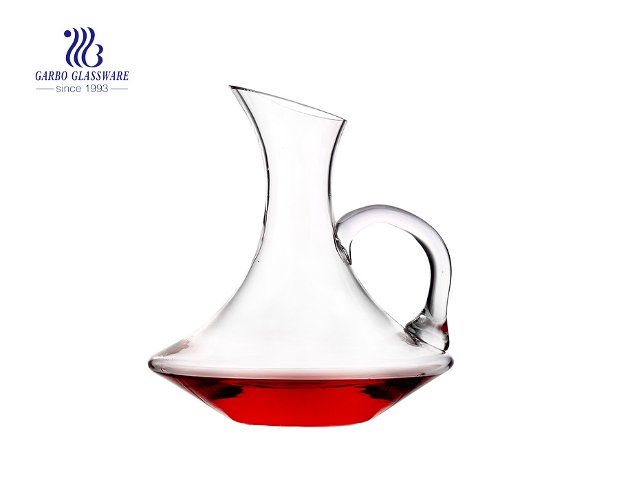 Wholesale Fancy Items Hand Blown Lead-Free Crystal Glass Red Wine Carafe 1500ml Wine Decanter