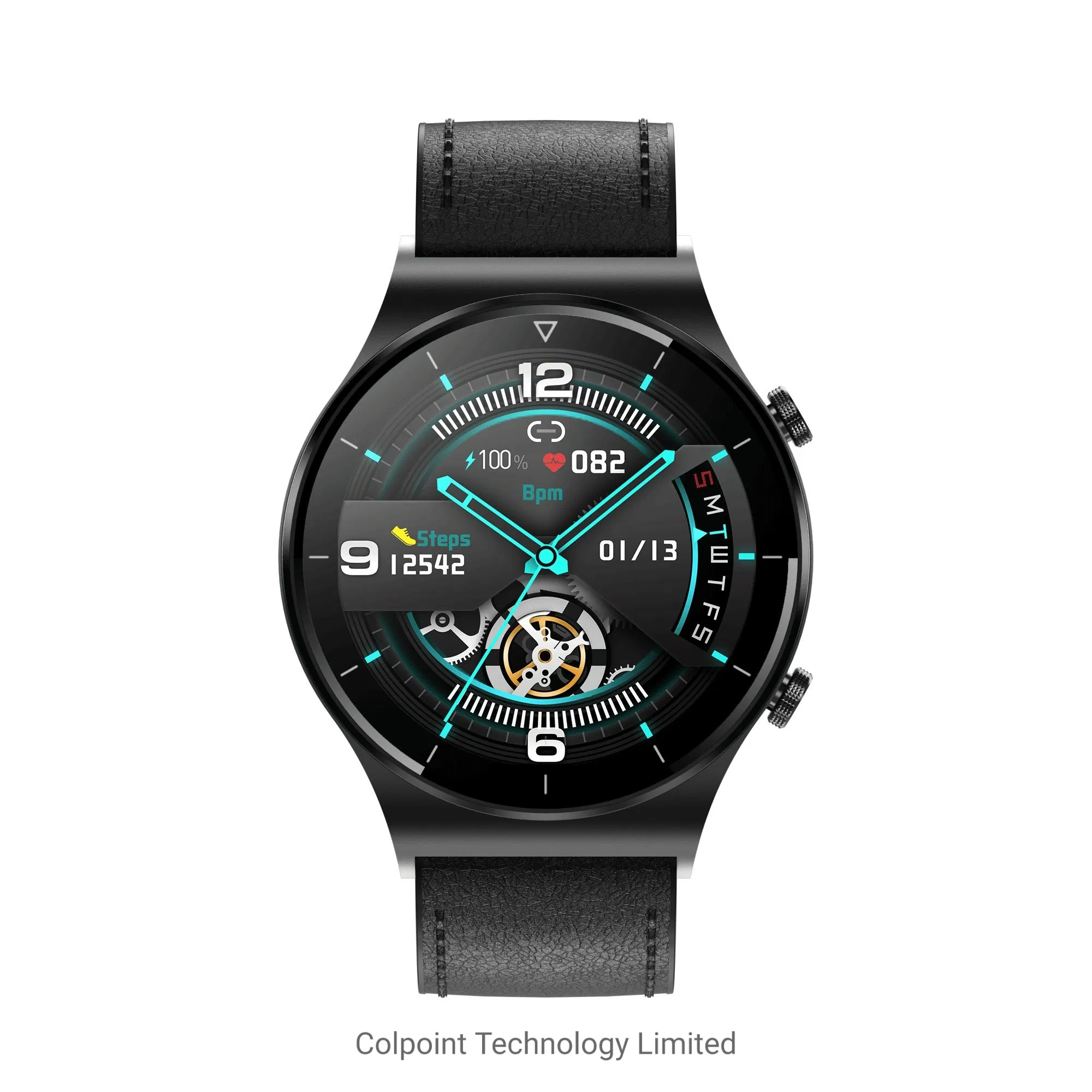 Умные часы 1.28 дюйма с Bluetooth-звонками, черные