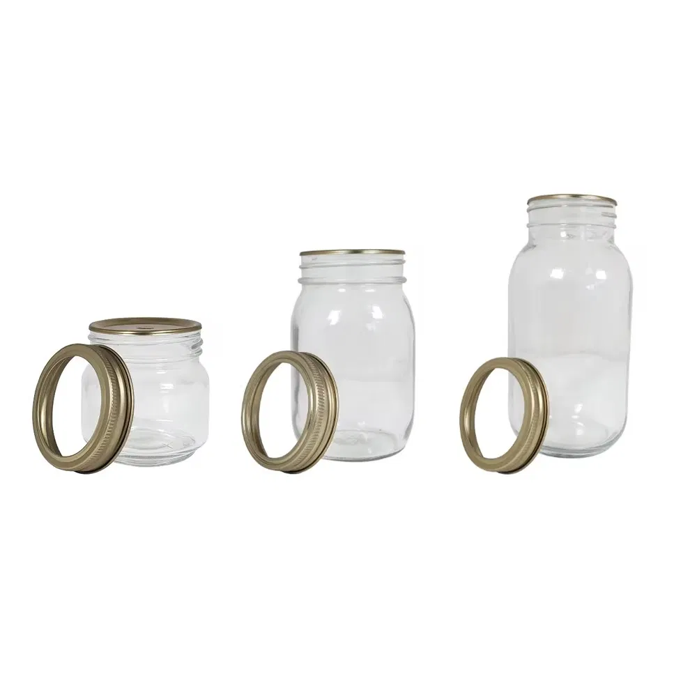 Стеклянная банка Mason Jar с крышкой 8/16/32 унции