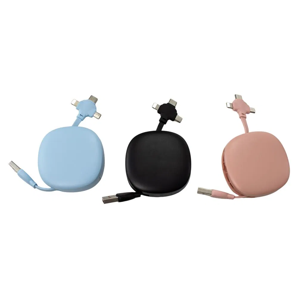 3 in 1 USB Data Cable New Product Portable Fast Charging Power Cable Quick Charger