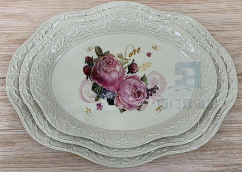 Custom Printed Melamine Serving Trays Sets Wholesale