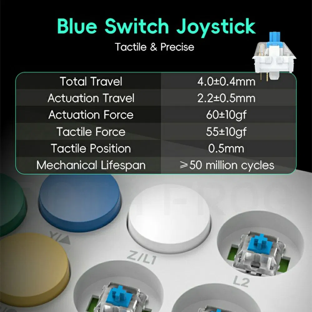 Data Frog Y5a Fighting Game Joystick Controller Wired / 2.4G Wireless / Bluetooth-Compatible Arcade Game Station