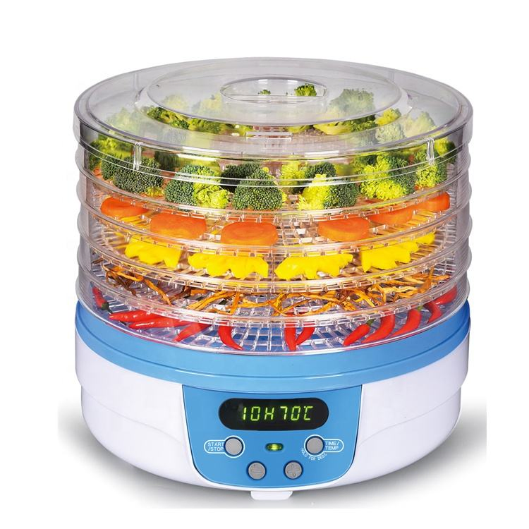 Household Use Food Dehydrator 5 Trays with Adjustable Thermostat