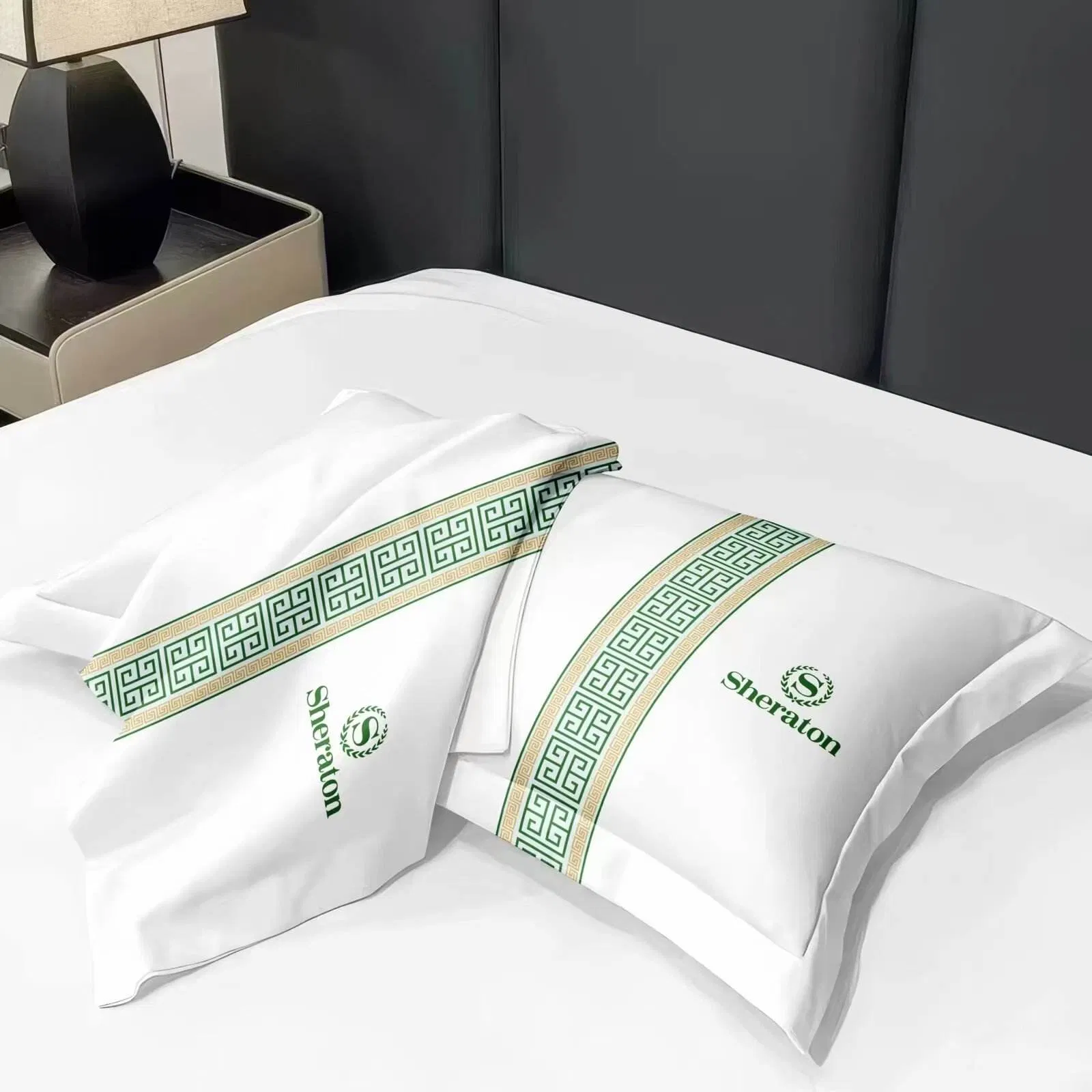 White Hotel Pillowcase Luxury Five Star Customized Pillow Case for Hotel