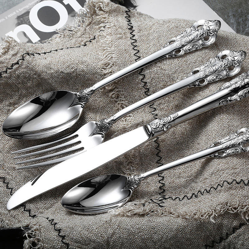 Stainless Steel Cutlery Set Palace Series High-End Hotel Cutlery Set