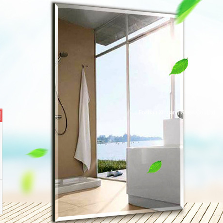 Wholesale Shelf Mirror Frameless Beveled Edge Finish Bathroom Wall Mirror