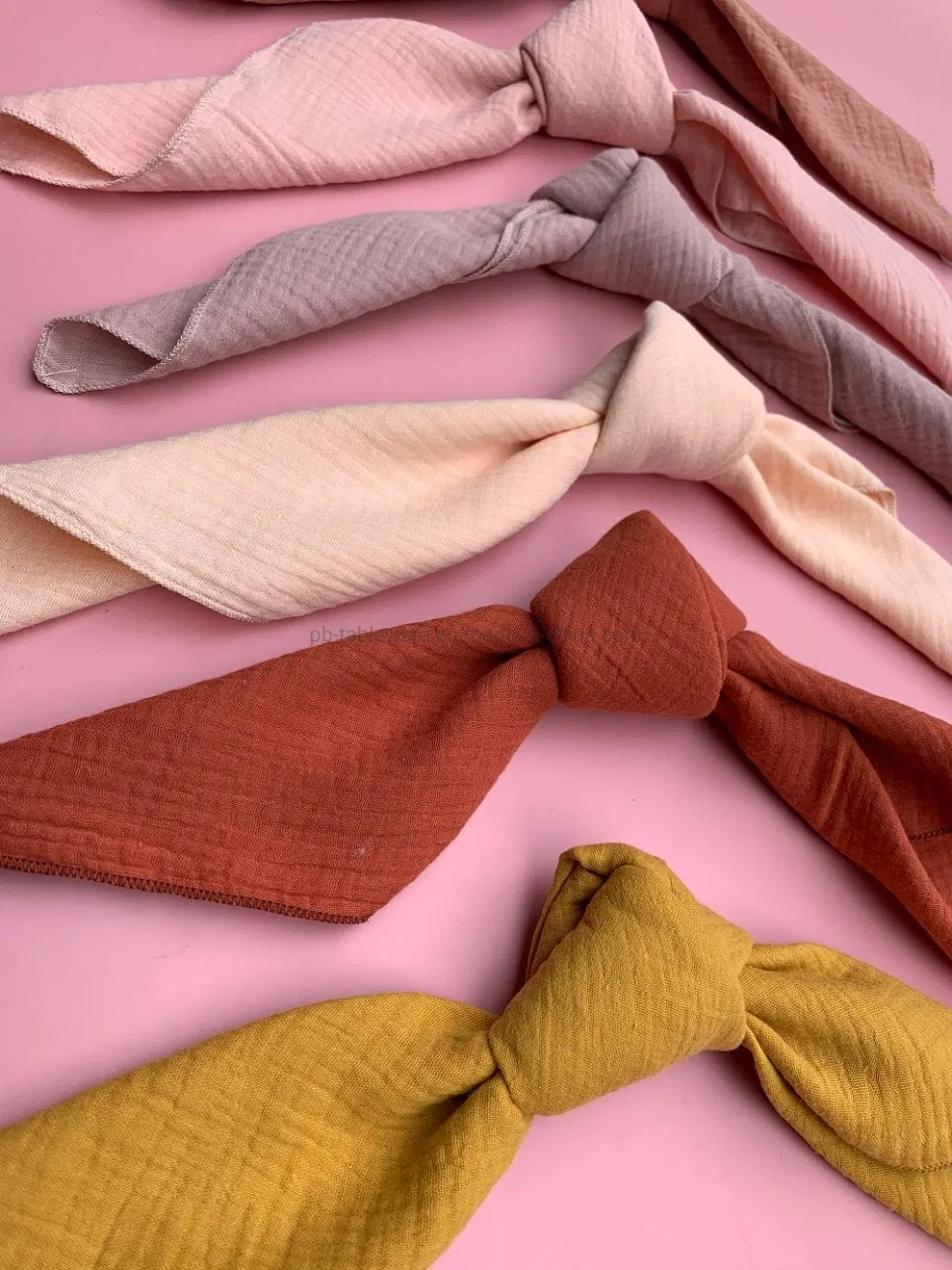 Washed Dinner Double Gauze Table Cloth Napkins in Events and Weddings