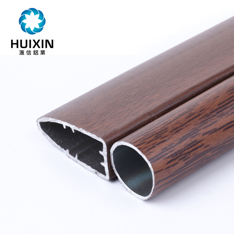 Wholesale Wood Grain Roller Blind Aluminum Bottom Rail Components Triangle Bottom Rail