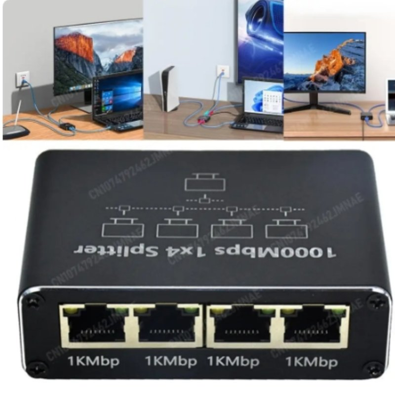 Network 1*4 Splitter, RJ45 Splitter