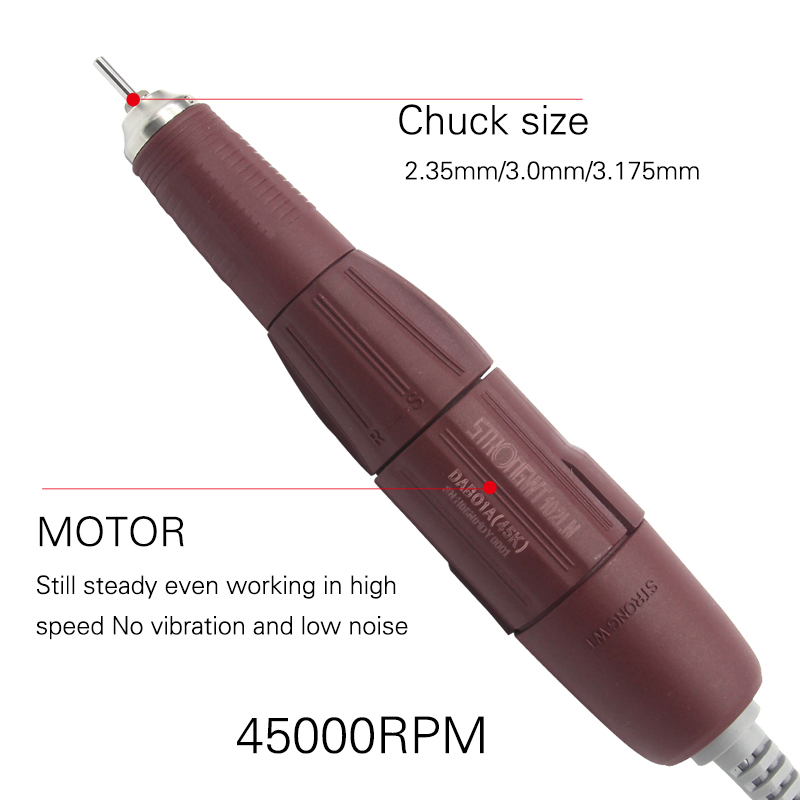 Electric Nail Drill Manicure Machine Nail File Equipment for Nail Polishing Manicure Pedicure Kit 45000rpm
