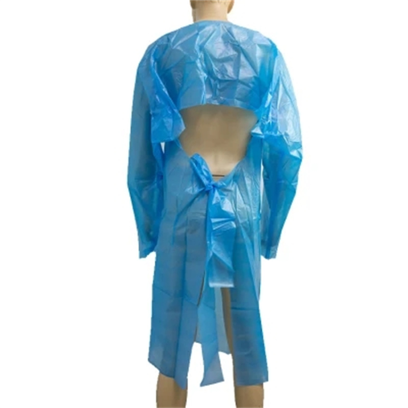 Disposable CPE Surgical Gown with Thumb-Hole