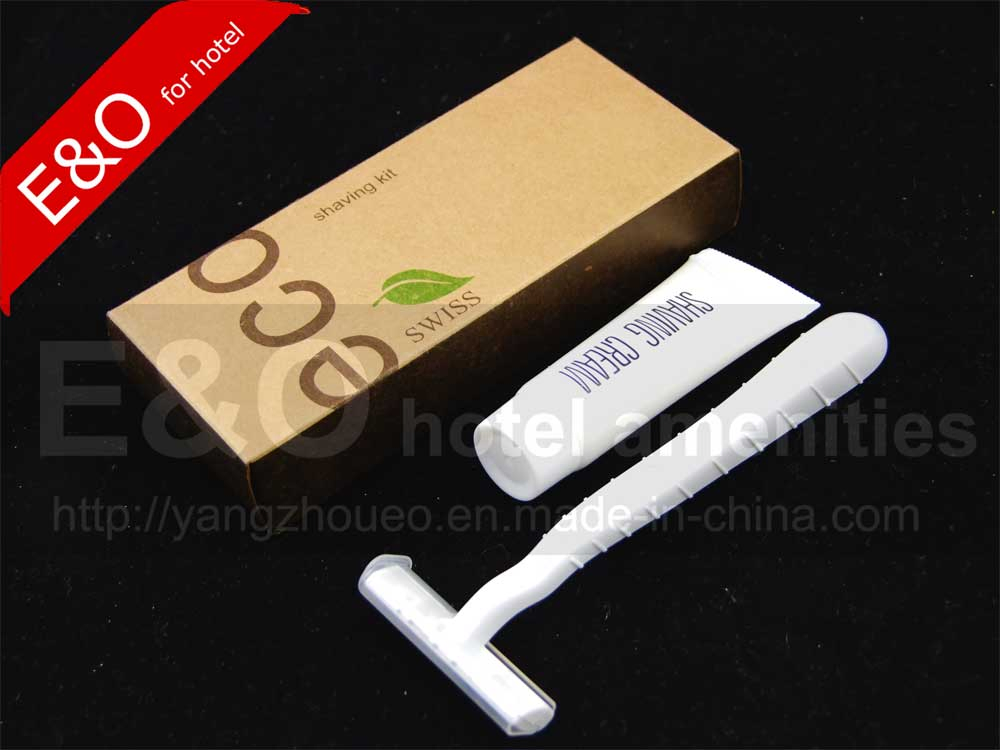 Disposable Hot Sale Eco Hotel Amenities Set with Kraft Paper Package