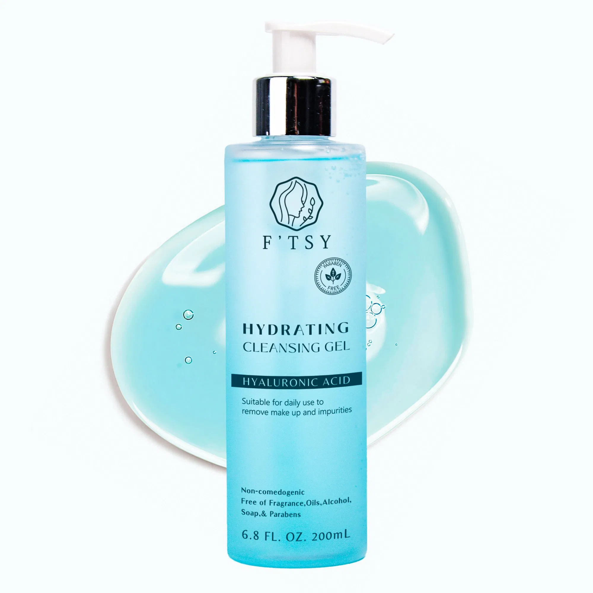 Custom Logo Facial Cleanser Gentle Anti Wrinkle Blemish Clearing Acne Treatment Pore Cleaner Face Wash Gel