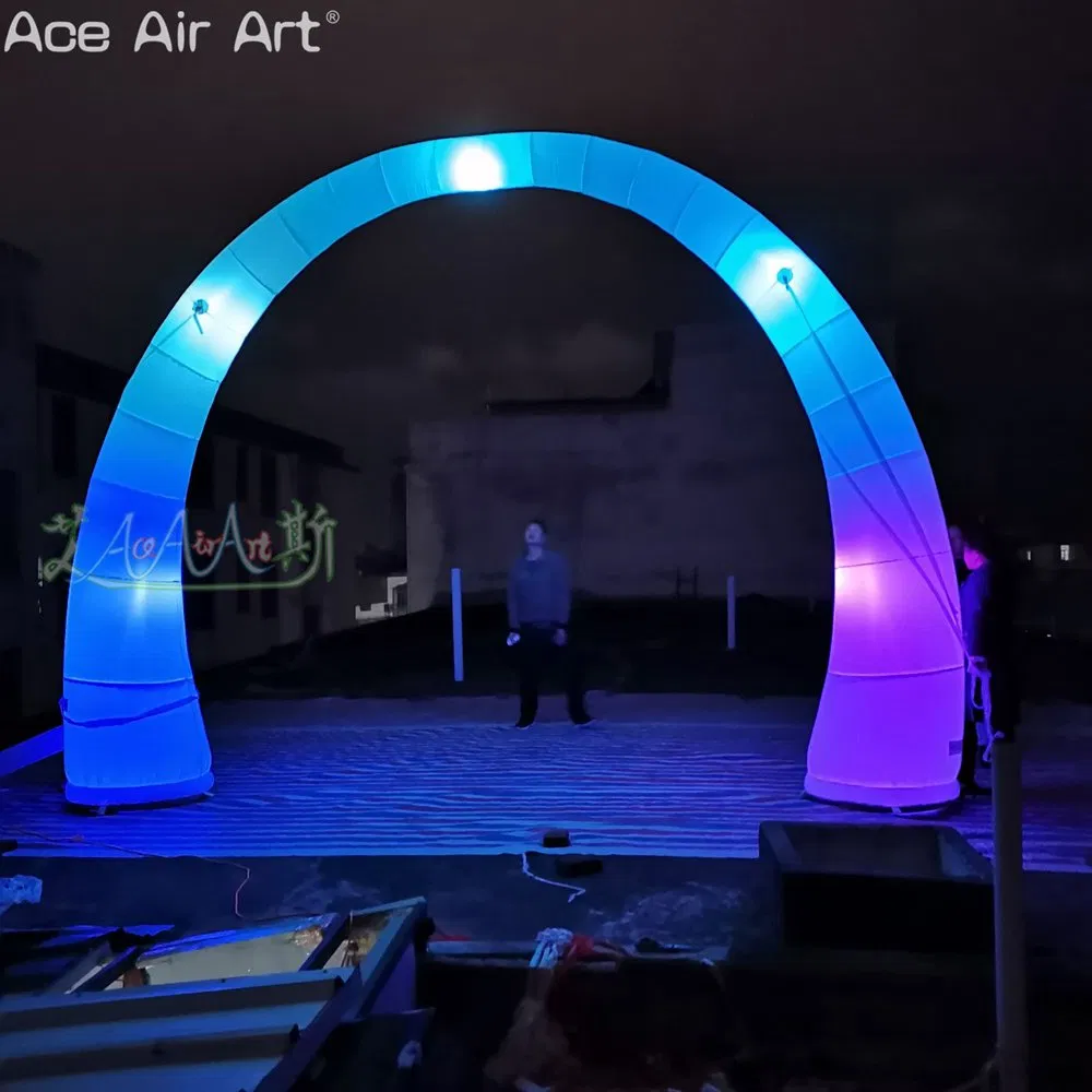 Customized Outdoor with LED Inflatable Half Round Arch for Advertising & Party