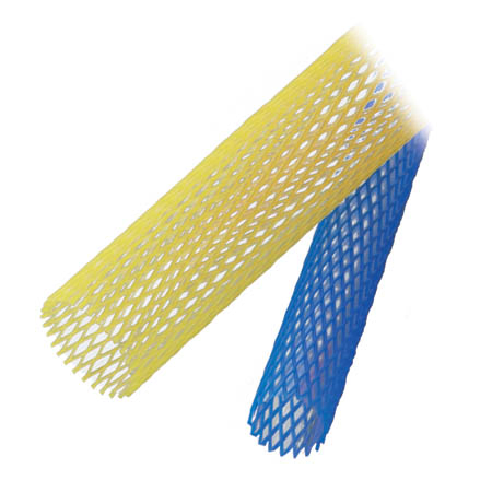 Various Size Customized Adjusted Netting Packaging Sleeves Protective Tubular PE Expanding Plastic Mesh for Flower Tube and Pneumatic Part