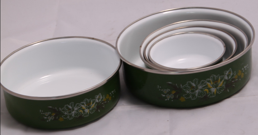 Wholesale Custom Logo Enamel Storage Bowl