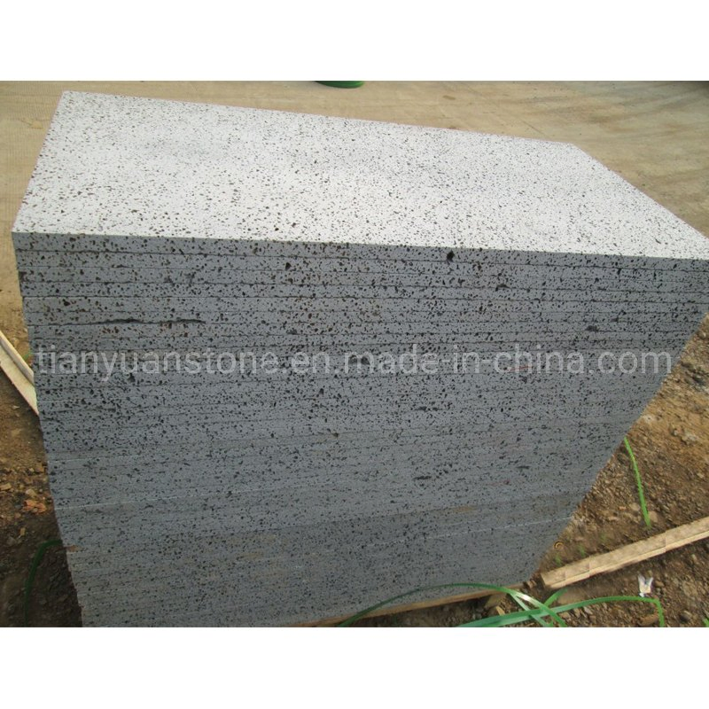 Black Basalt Paver, Honed Surface Machine Cut Paving Stone Black Basalt