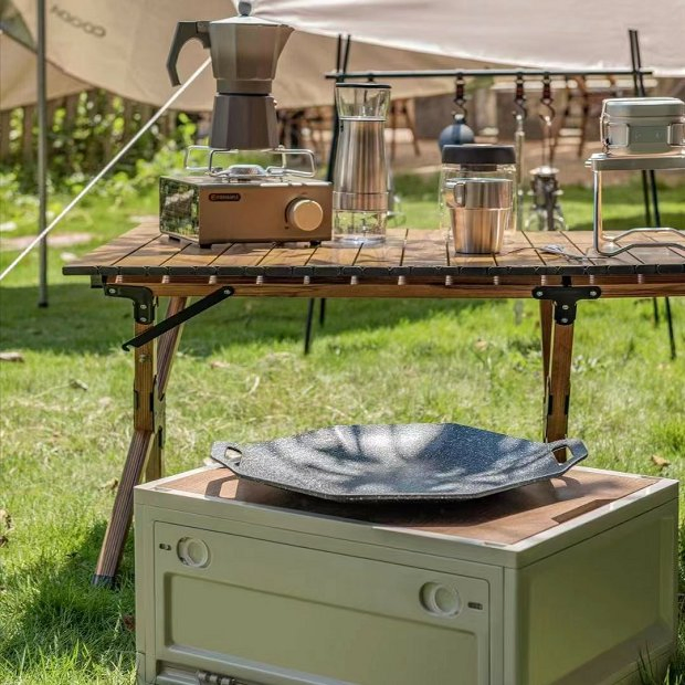 Outdoor Camping Cassette Stove Induction Cooker Gas Universal Grill Pan