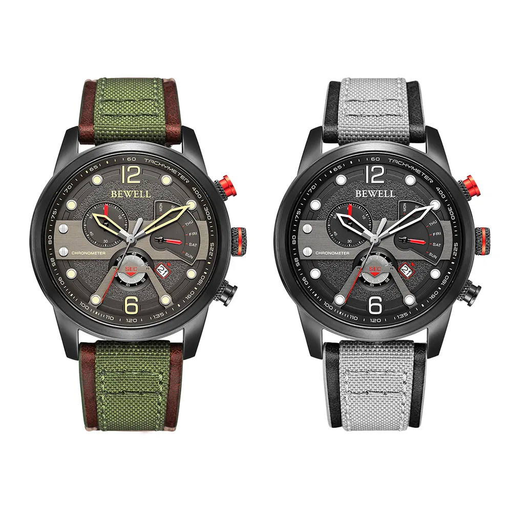 2024 New Arrival Luxury Quartz Pilot Watch Men Low MOQ Custom Logo Leather Sport Watch for Men OEM Chronograph Watches